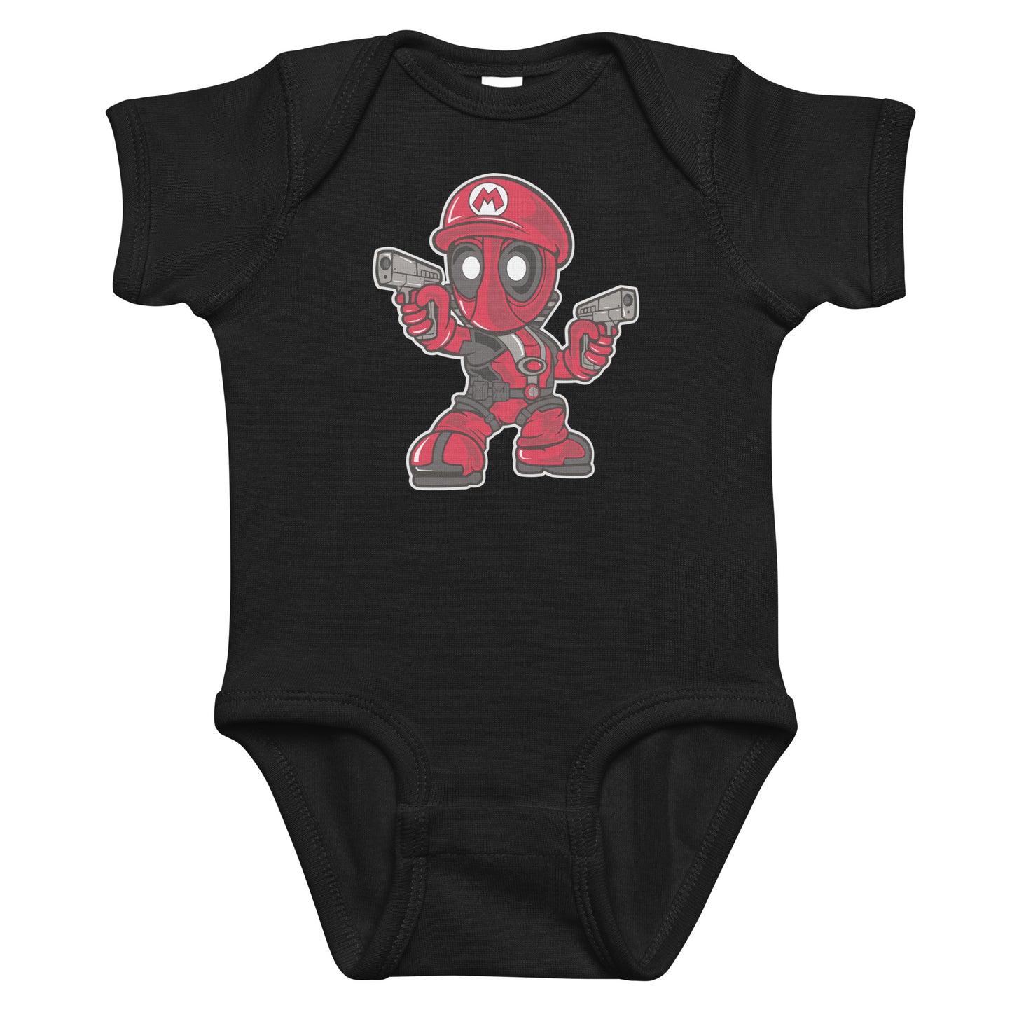 Plumber Assassin Baby Onesie – Chibi Mashup Bodysuit