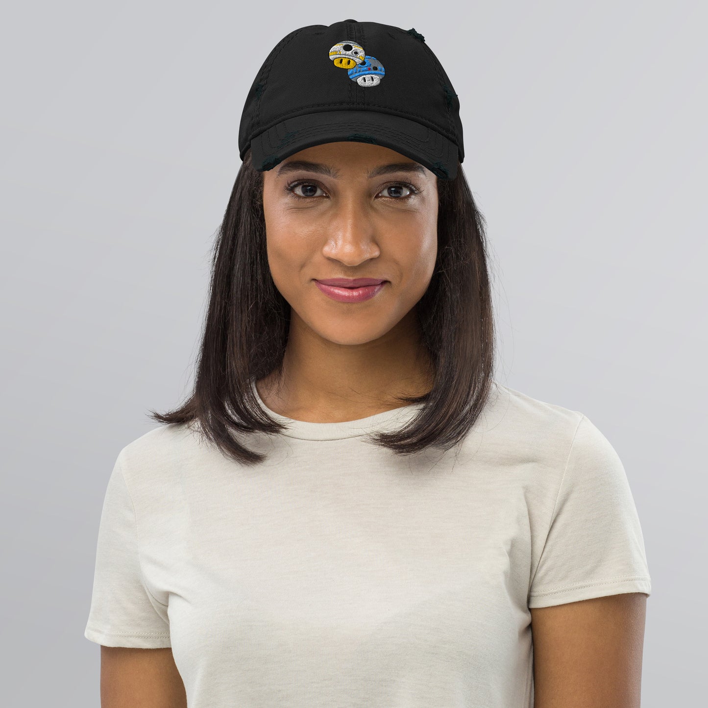 Droidshrooms Distressed Dad Hat