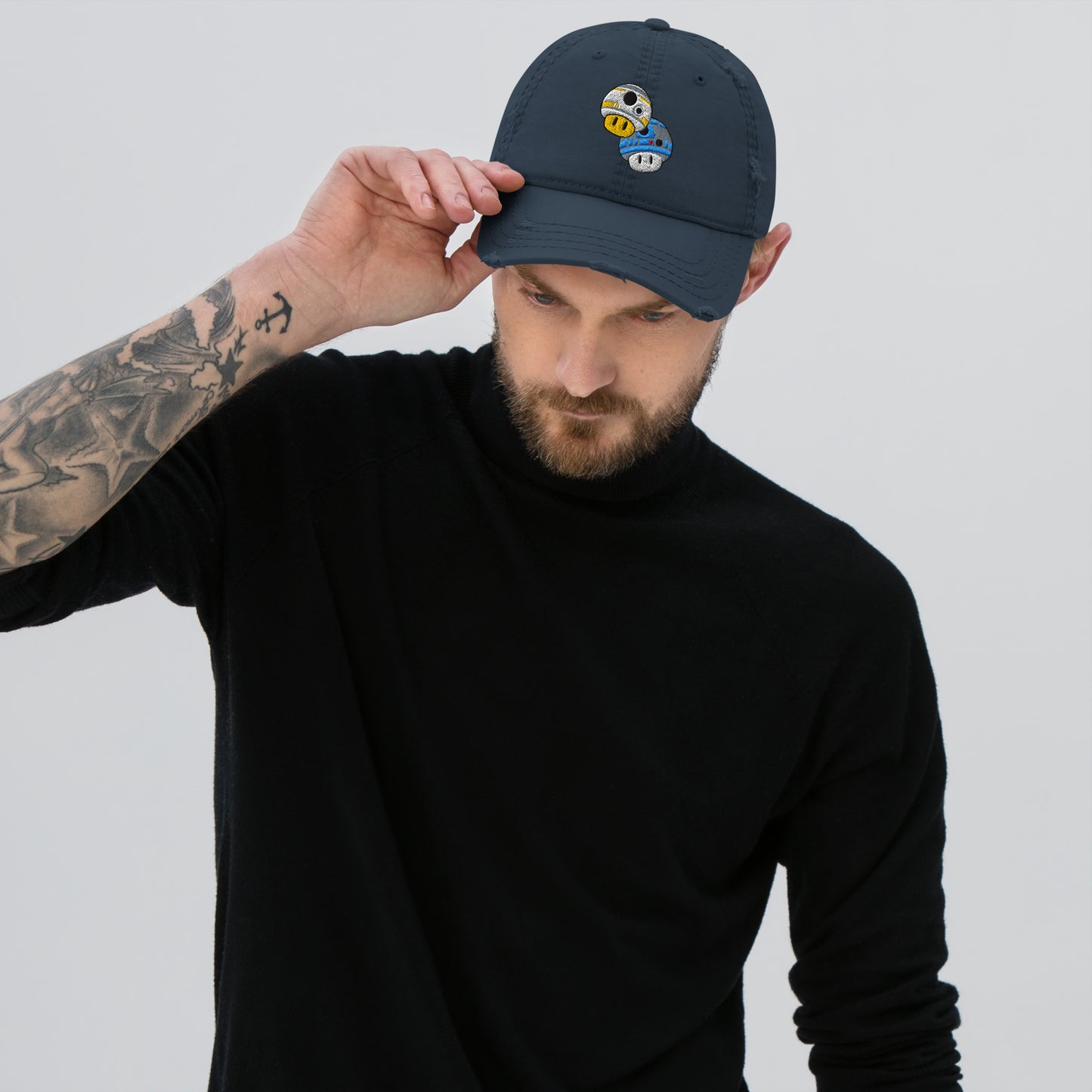 Droidshrooms Distressed Dad Hat