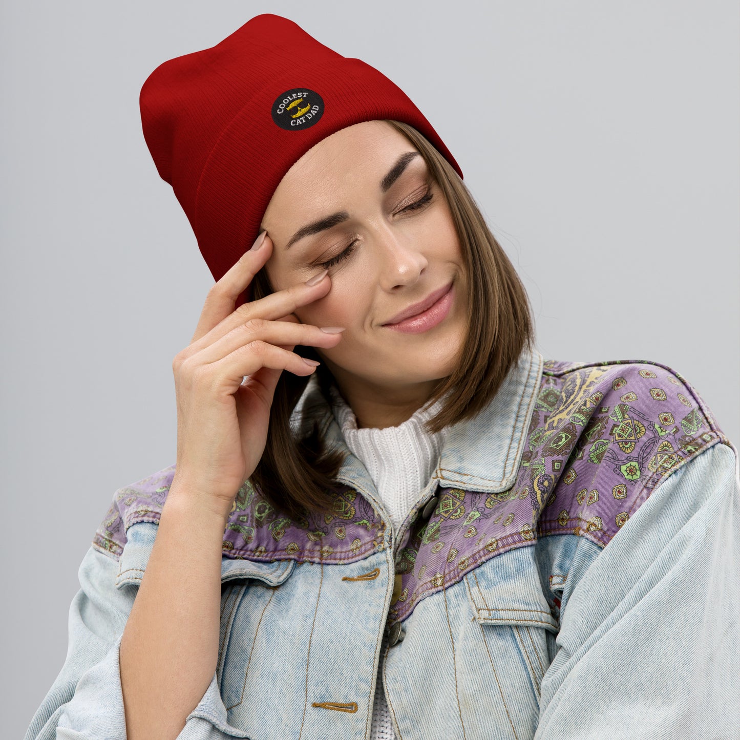 Coolest Cat Dad Beanie | Warm Ears, Cool