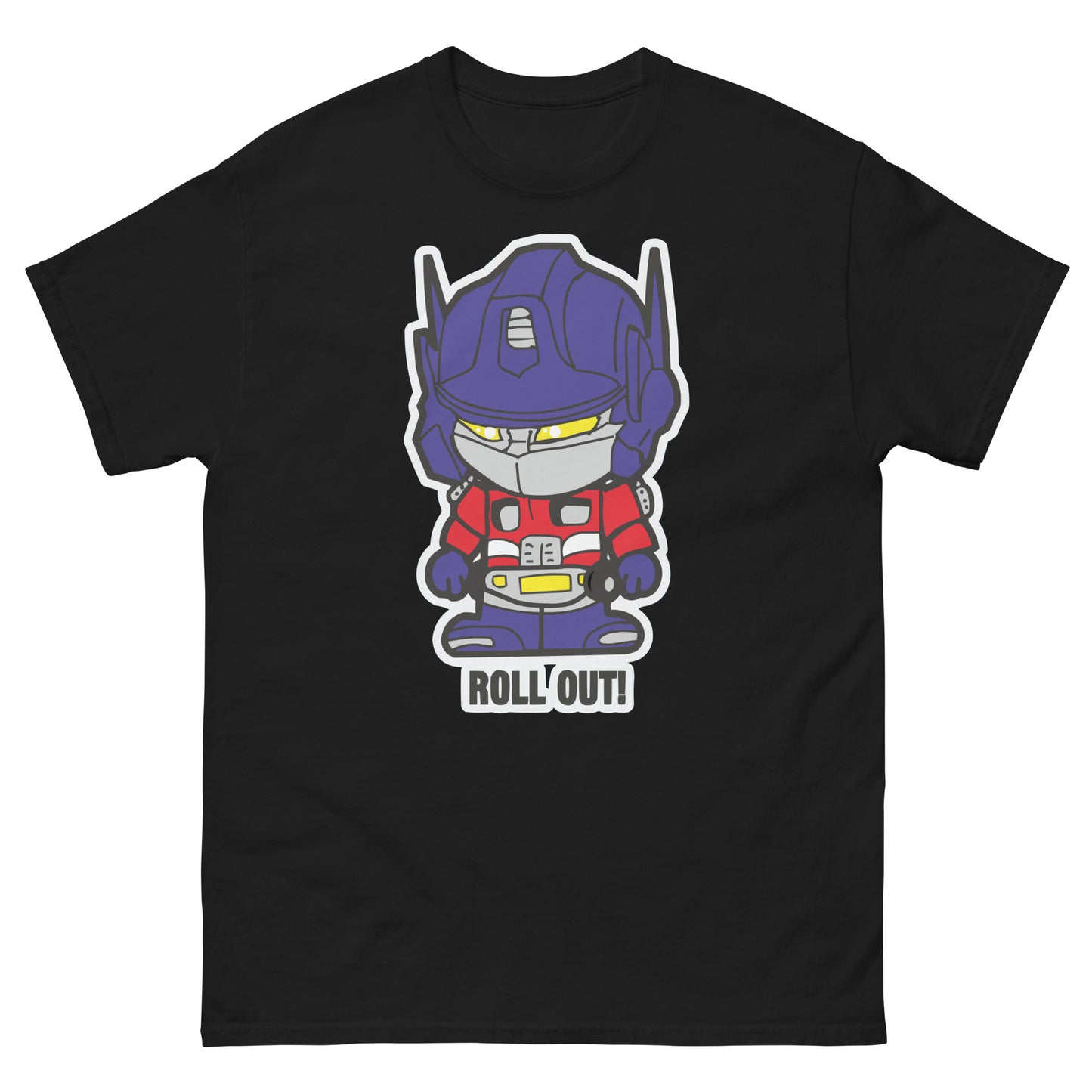 Roll Out Bot T-Shirt - Retro Robot Hero Tee