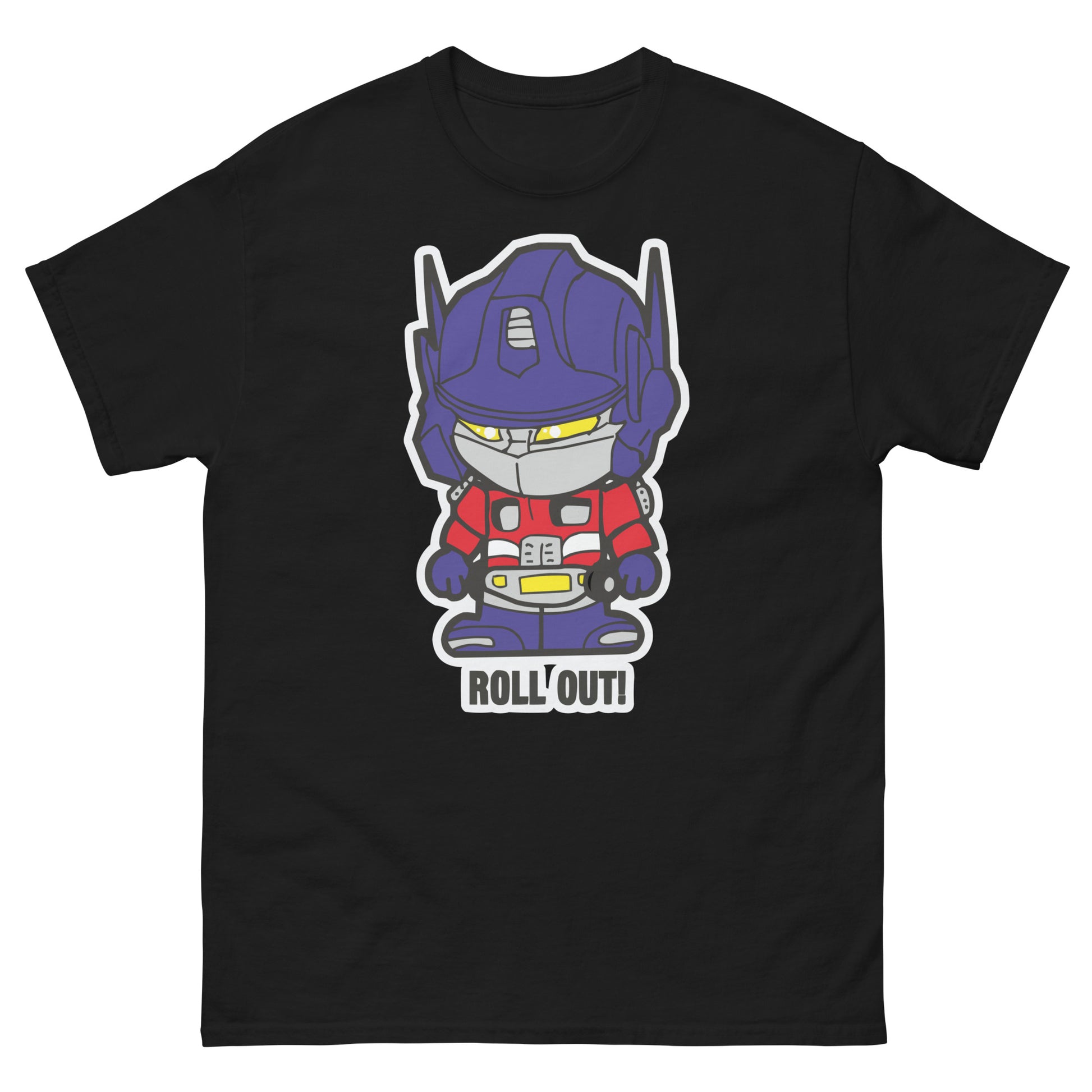 Roll Out Bot T-Shirt - Retro Robot Hero Tee