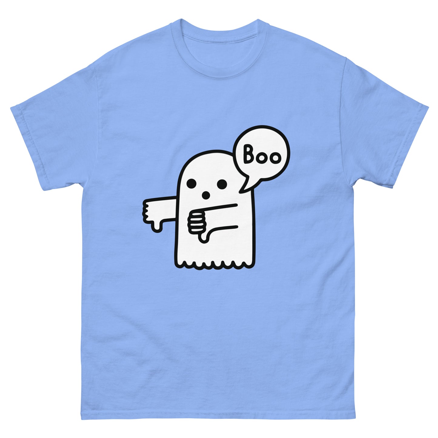 Boo Thumbs Down Ghost T-Shirt - Funny Halloween Tee