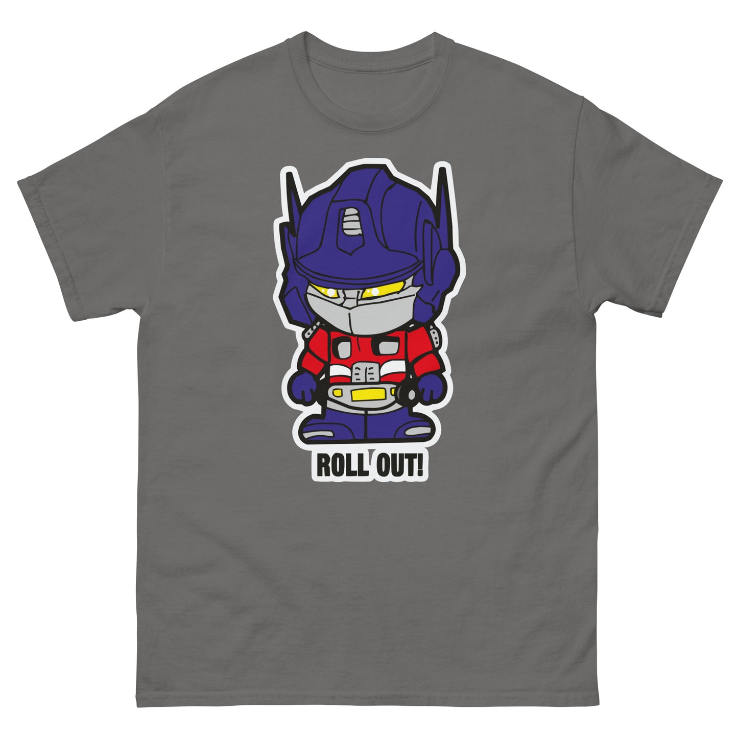 Roll Out Bot T-Shirt - Retro Robot Hero Tee