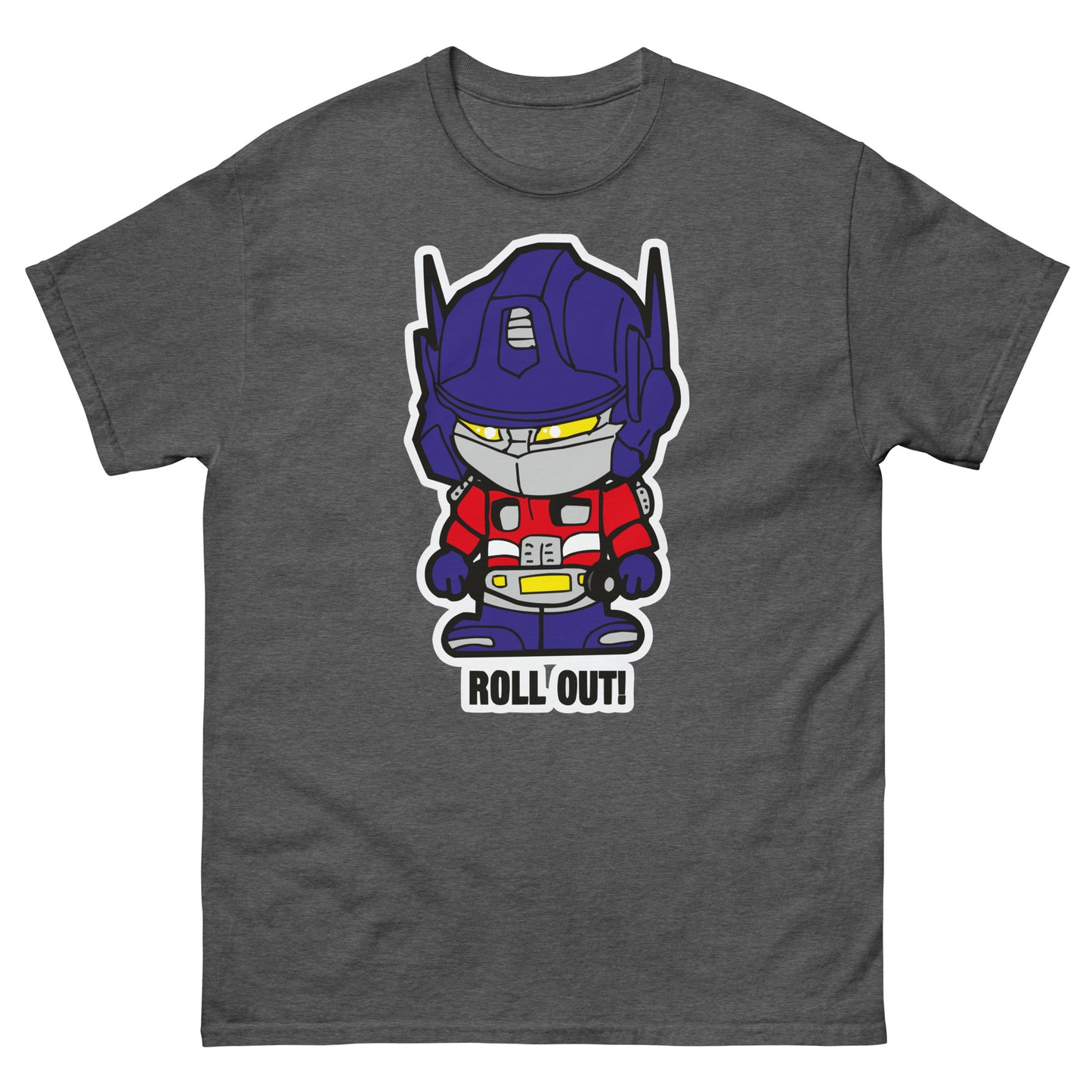 Roll Out Bot T-Shirt - Retro Robot Hero Tee