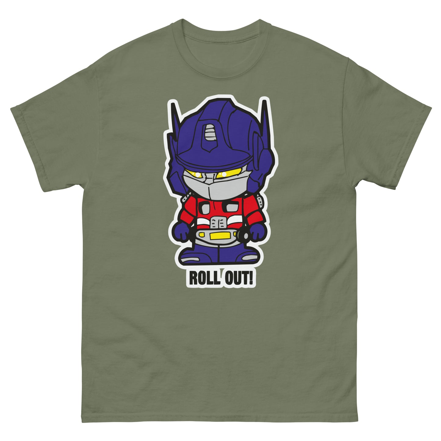 Roll Out Bot T-Shirt - Retro Robot Hero Tee