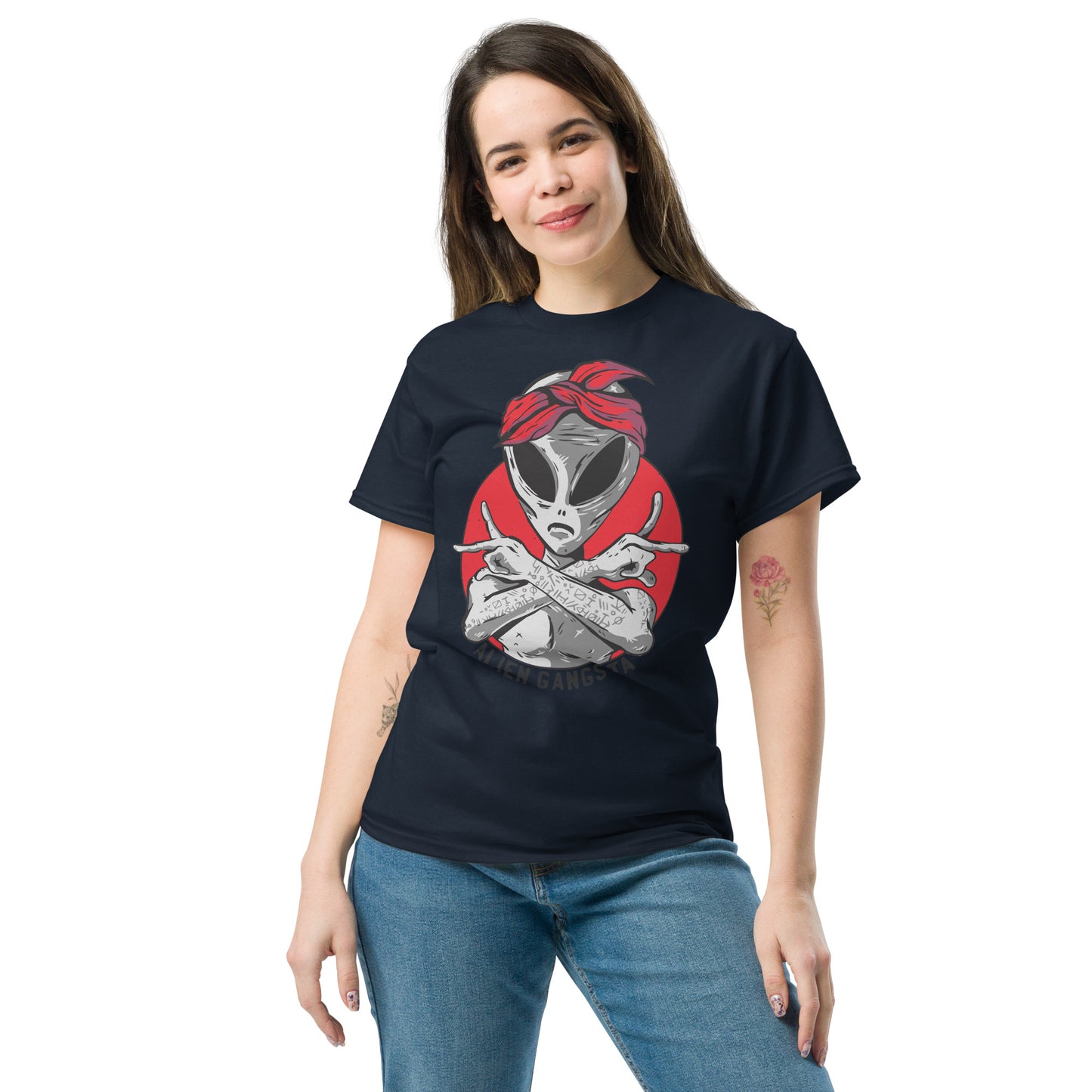 Alien Gangsta T-Shirt - Intergalactic Rebel Tee