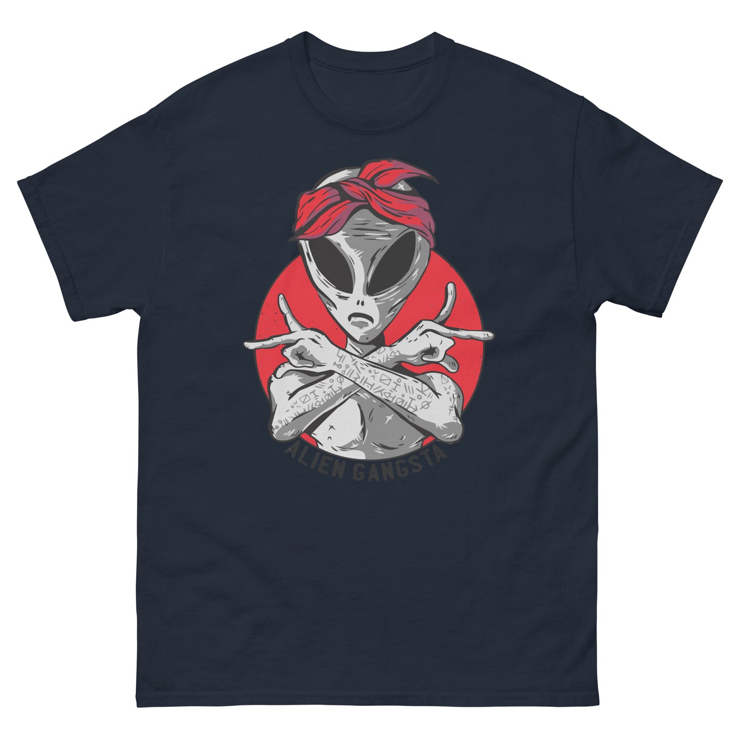Alien Gangsta T-Shirt - Intergalactic Rebel Tee