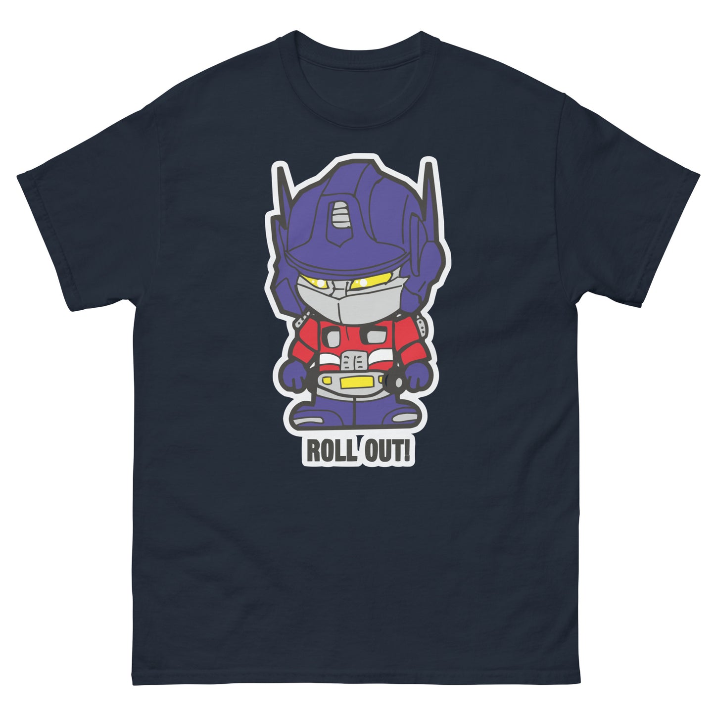 Roll Out Bot T-Shirt - Retro Robot Hero Tee