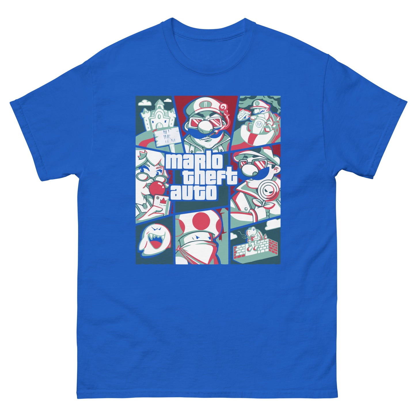 Mario Theft Auto T-Shirt - Mischievous Gaming Mashup Tee
