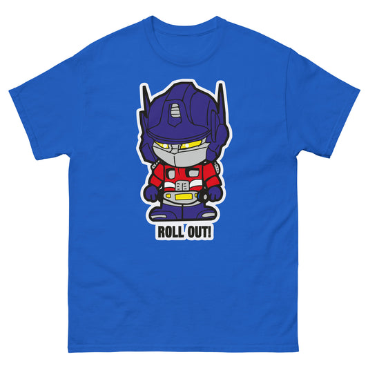 Roll Out Bot T-Shirt - Retro Robot Hero Tee