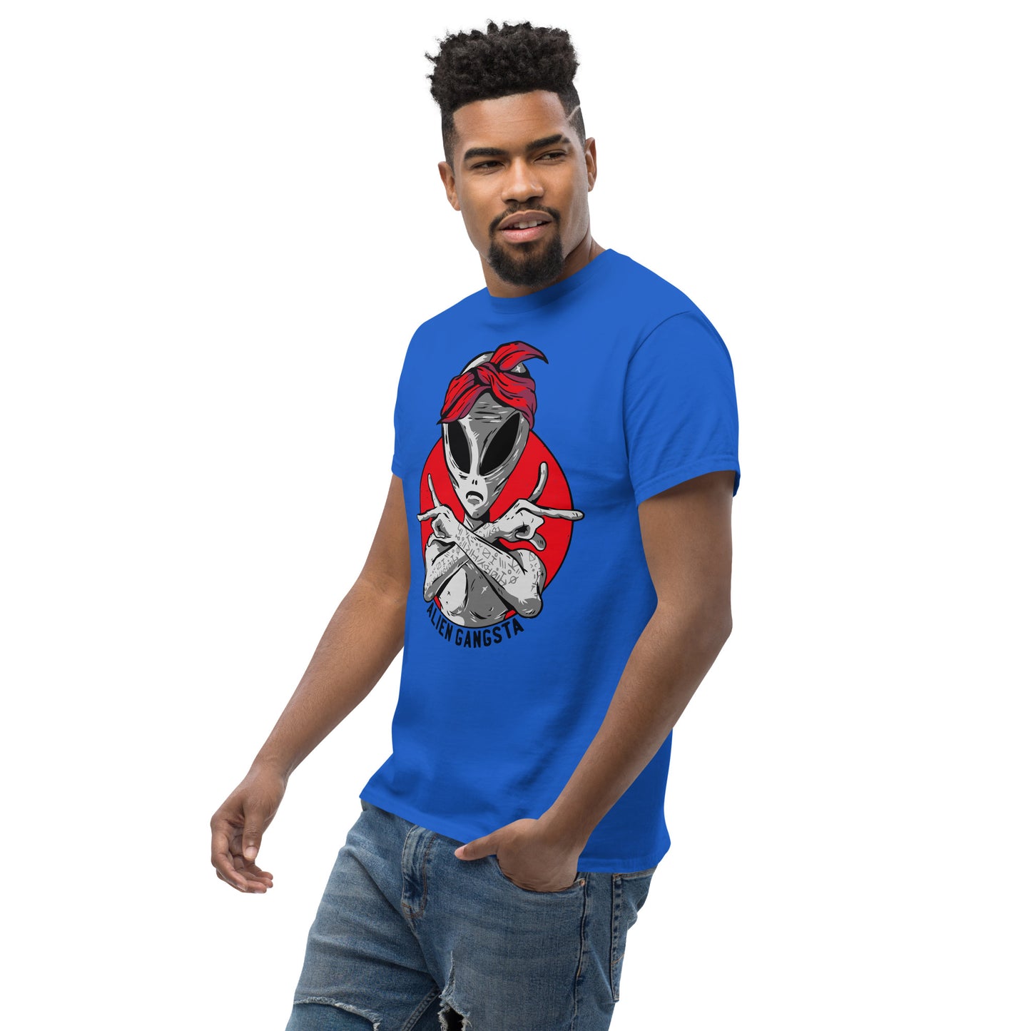Alien Gangsta T-Shirt - Intergalactic Rebel Tee