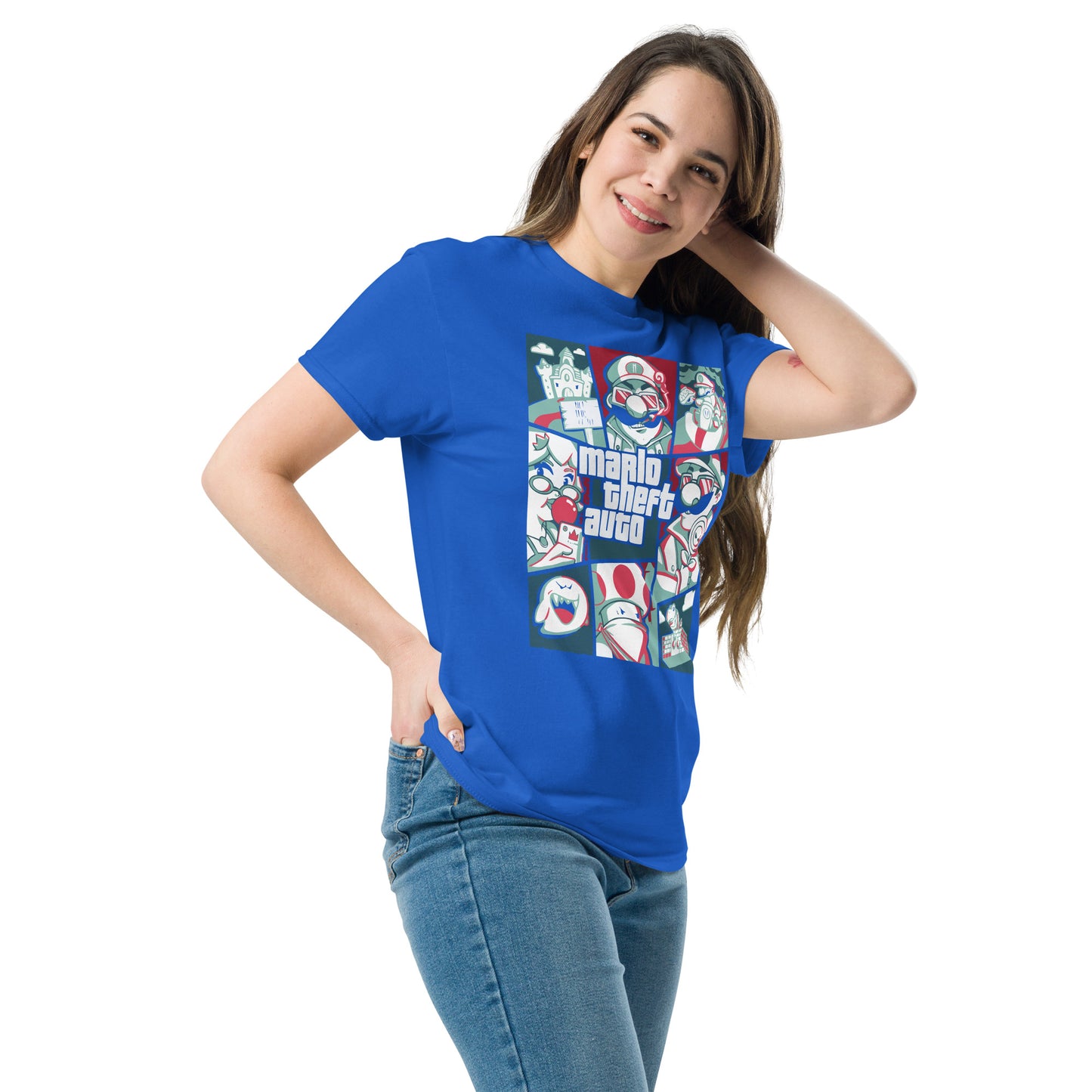 Mario Theft Auto T-Shirt - Mischievous Gaming Mashup Tee