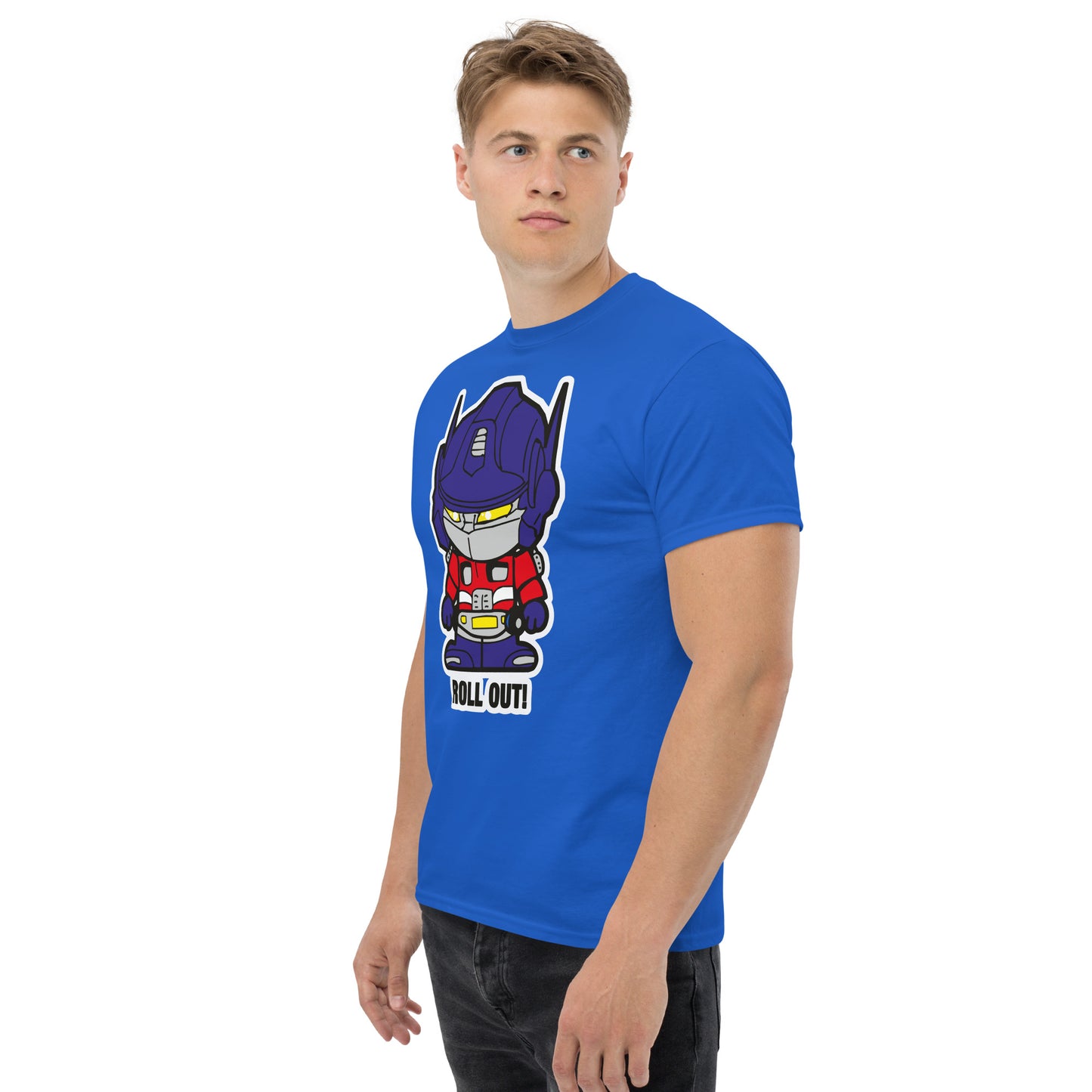 Roll Out Bot T-Shirt - Retro Robot Hero Tee