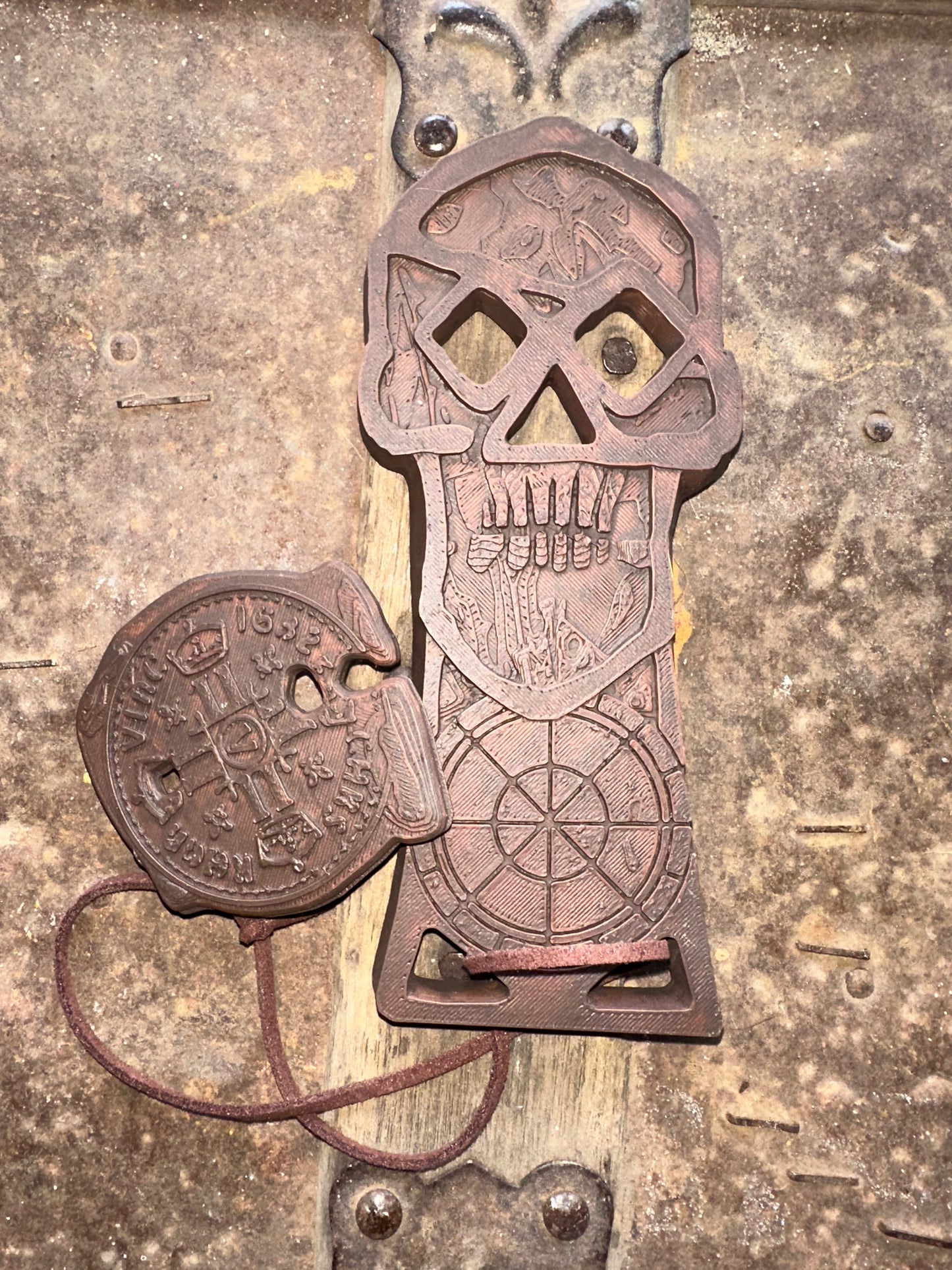 Copper Bones Key & Doubloon Replica – The Goonies Hand-Painted Prop