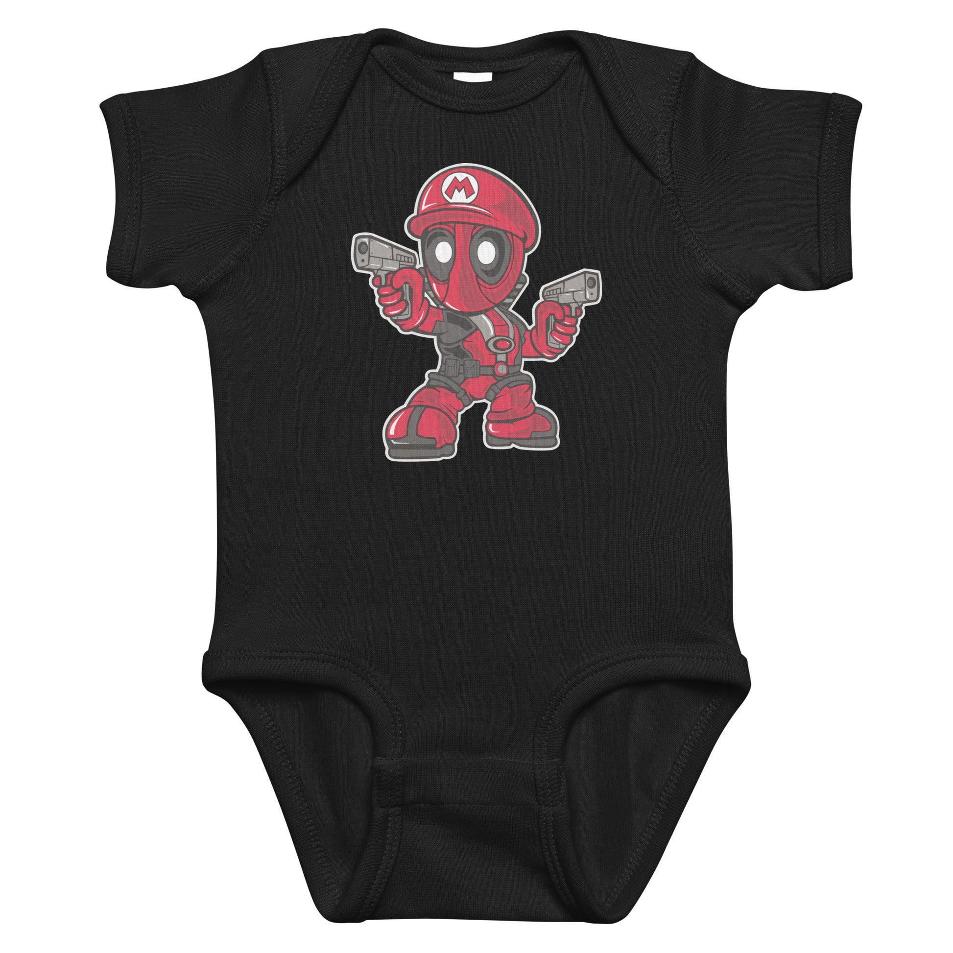 Plumber Assassin Baby Onesie – Chibi Mashup Bodysuit