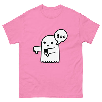 Boo Thumbs Down Ghost T-Shirt - Funny Halloween Tee