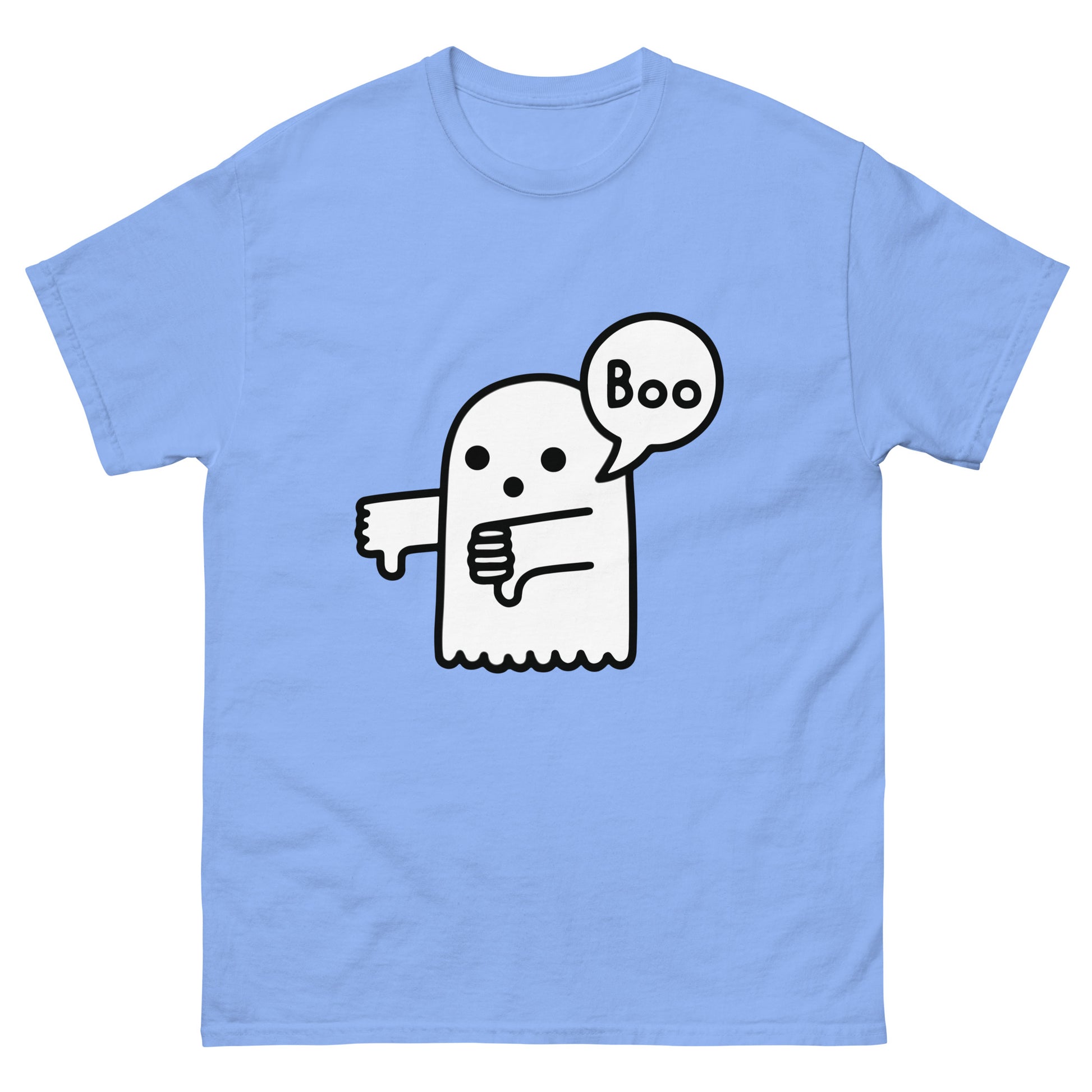 Boo Thumbs Down Ghost T-Shirt - Funny Halloween Tee