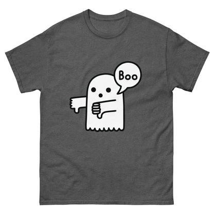 Boo Thumbs Down Ghost T-Shirt - Funny Halloween Tee