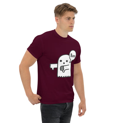 Boo Thumbs Down Ghost T-Shirt - Funny Halloween Tee